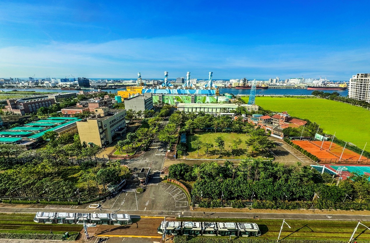 A top view picture of NanPu Power Plant